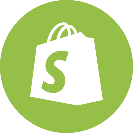 Circle, ecommerce, round icon, shopify icon